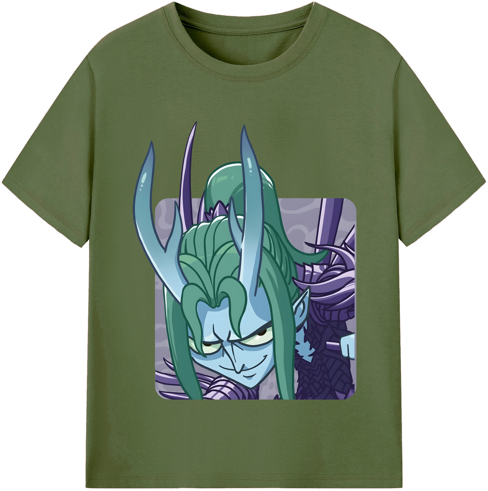 （画像用） Ne Zha 2 ナタ 魔童の大暴れ 綿100％半袖Tシャツ（フロントプリント）